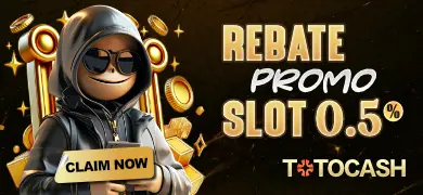 BONUS MINGGUAN SLOT DI TOTOCASH 0.5% DITOTOCASH SETIAP SENIN