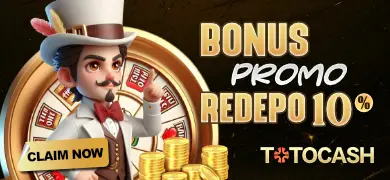 Bonus Harian Sebesar 10% Hanya Untuk Member Setia TOTOCASH